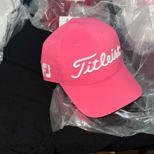 Titleist Bright Pink hat Tour Performance